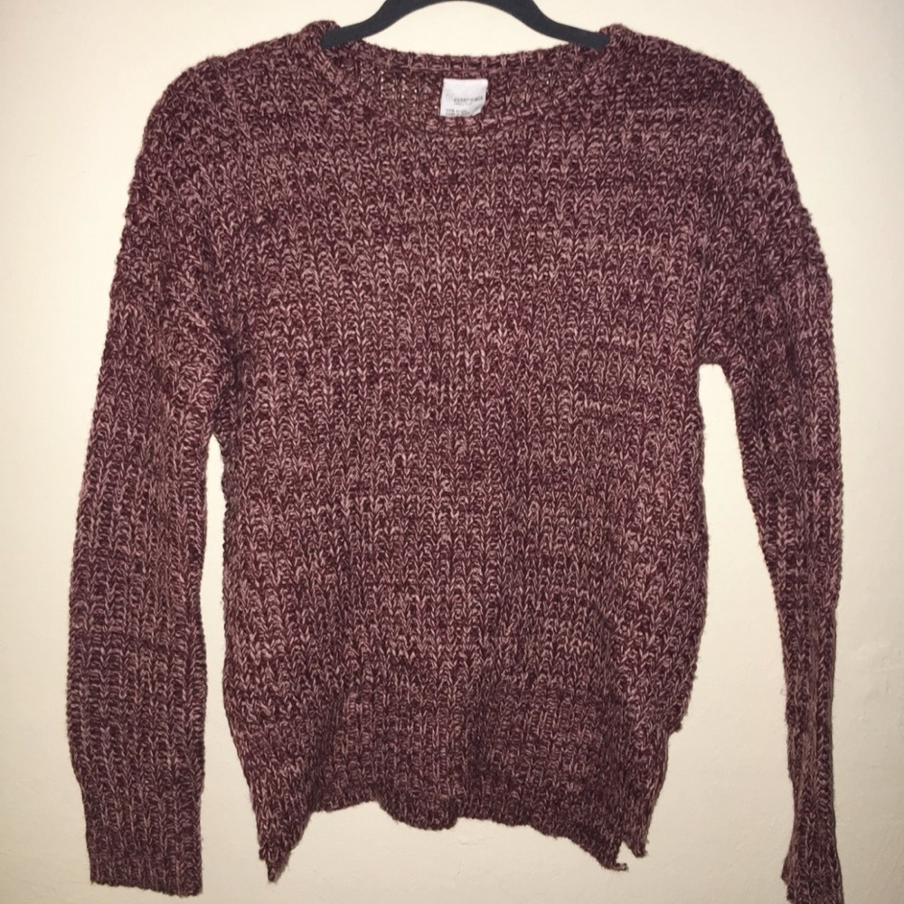 maroon knit sweater! #brandymelville